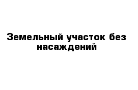 Земельный участок без насаждений